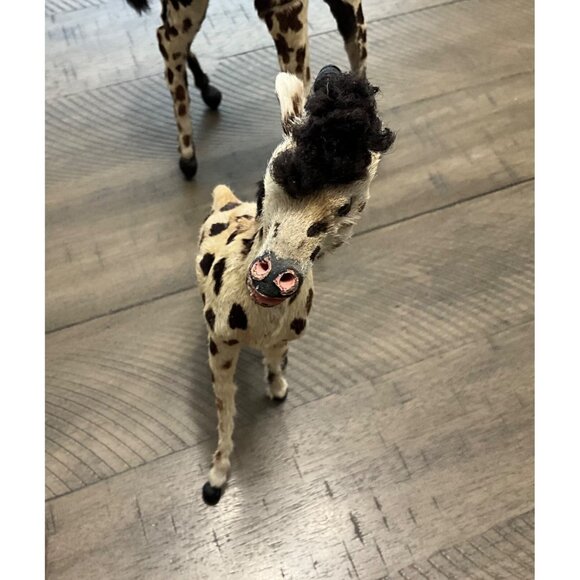 Victorian Antique Miniature Giraffe Victorian Toys Handmade Fur Taxidermy - Picture 4 of 13